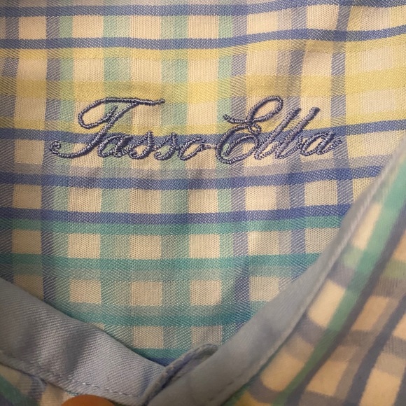Plaid Dress Shirt with Easter Colors in Large - Picture 3 of 6